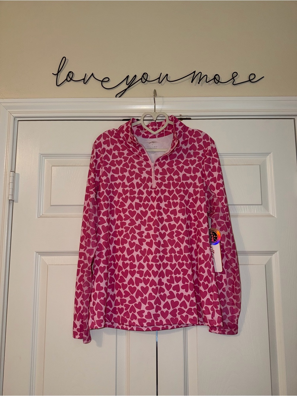 Gottex Pink and Hot Pink 1/4 Zip Athletic Top